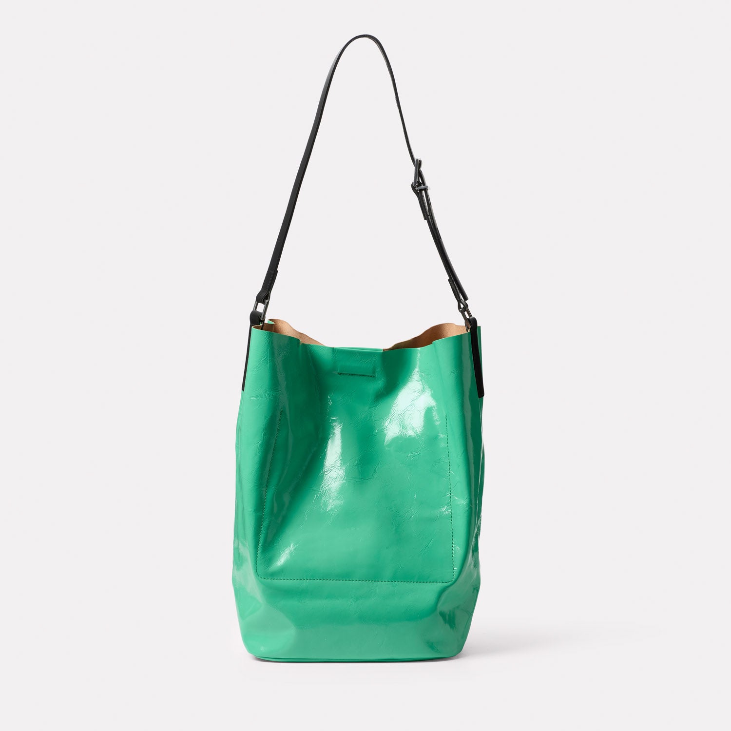 Large sale teal bucket bag