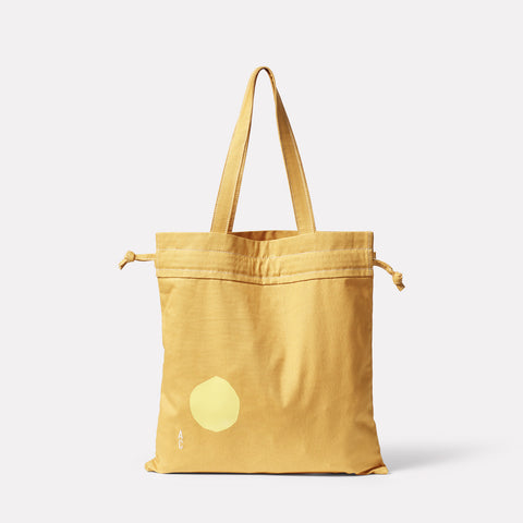 Hume Cotton Canvas Tote Bag in Yellow