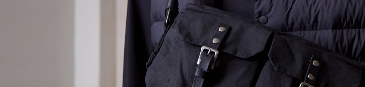 Ally Capellino Franco Waxed Cotton Crossbody Bag in Black