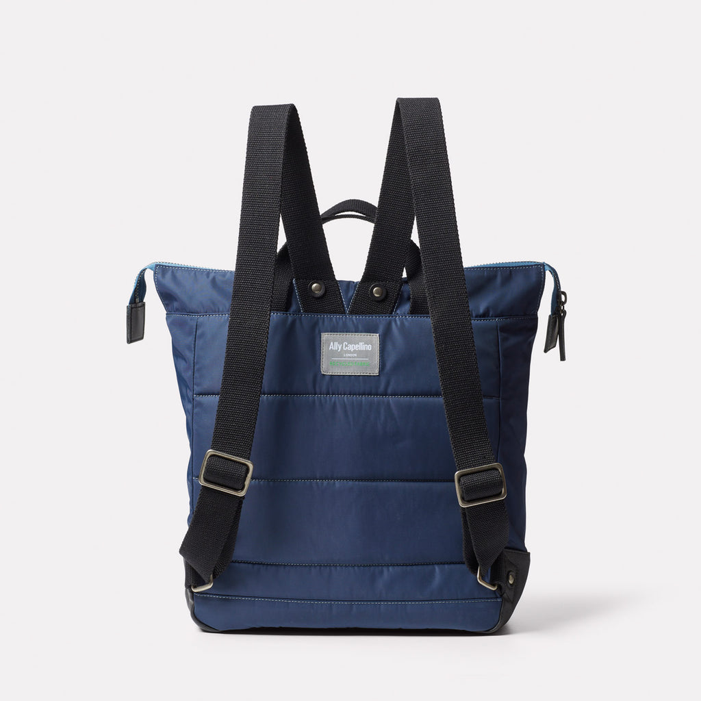 Frances Backpack in Marine Twill