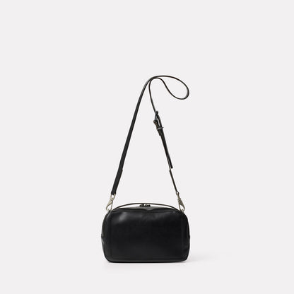 Leila Medium Crossbody in Black, Wellington Leather