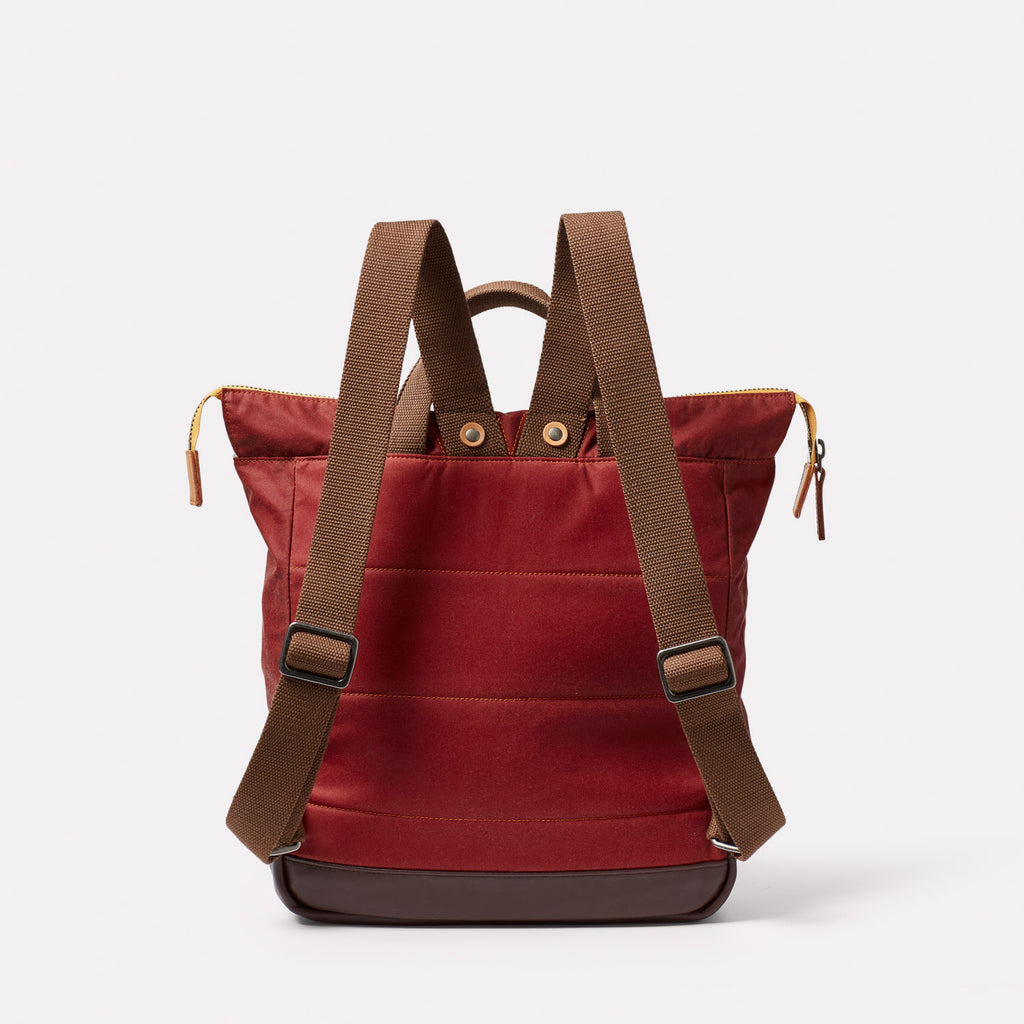 Frances Waxed Cotton Rucksack in Buddha