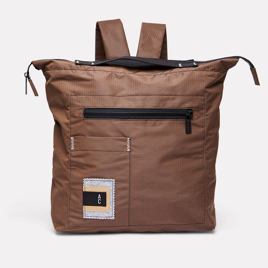 Rupert soft recycled ripstop backpack in cocoa