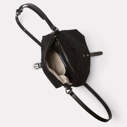 Friday, Waxed Cotton crossbody bag in Black