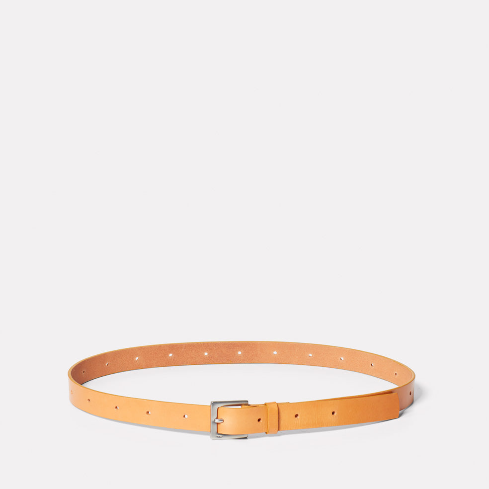 Arty Leather Belt in Tan