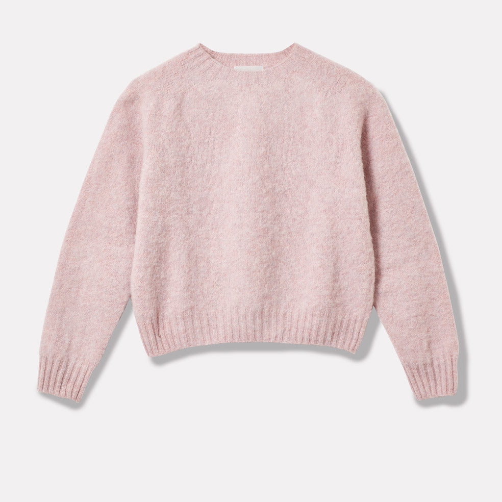 Baby pink cropped jumper sale