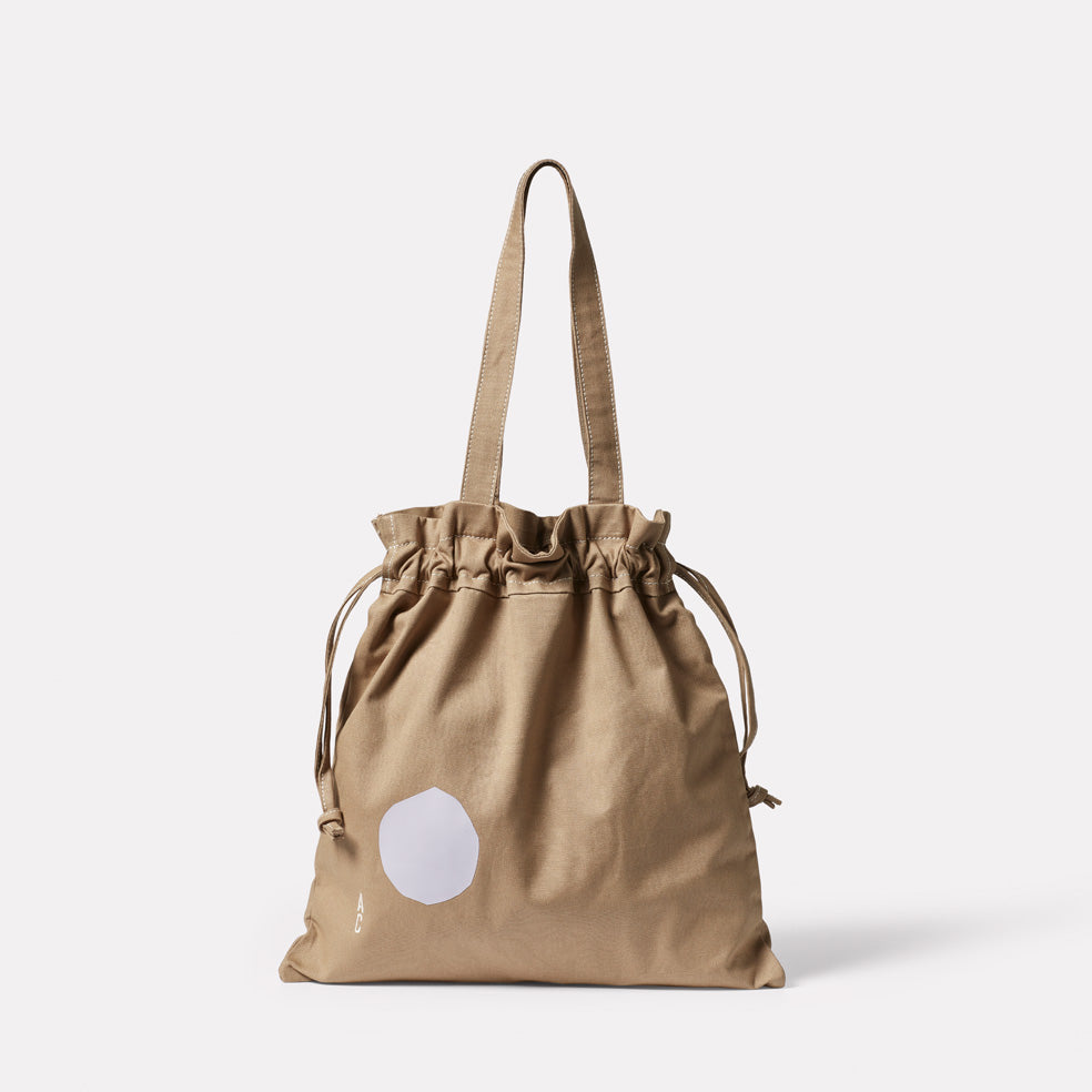 Aaliya Small Canvas Tote Bag - Coffee – Buttonscarves