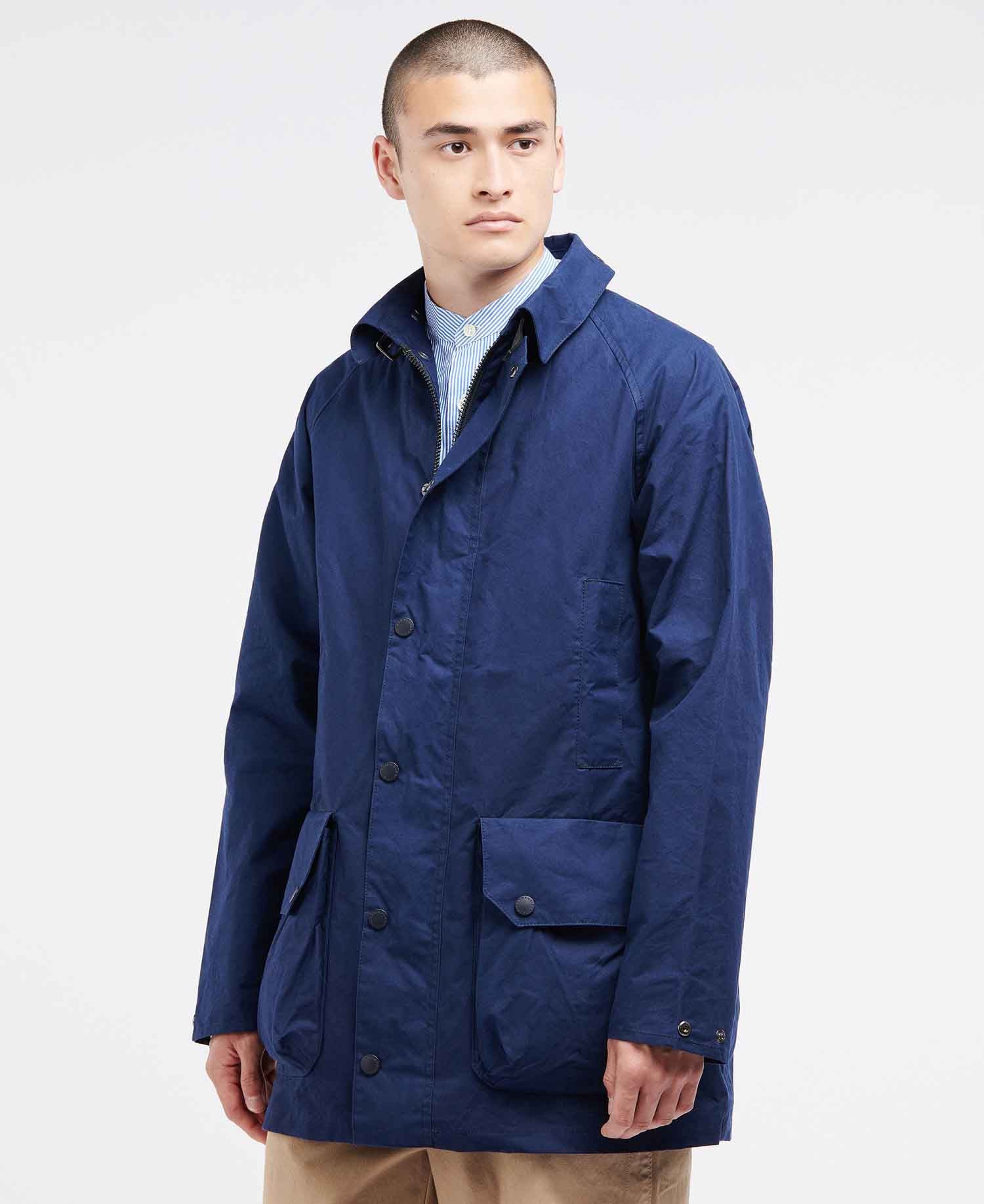 Barbour claxton waxed hot sale cotton jacket